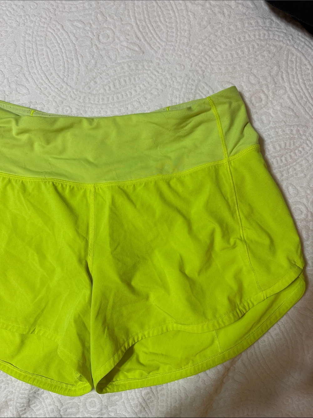 Women’s LuluLemon Yellow/ Green Athletic Shorts